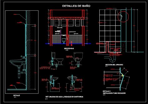 Bathrooms Details Dwg Section For Autocad • Designs Cad