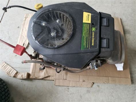 John Deere X300 Complete Engine Motor Kawasaki 17hp Fh491v Vertical Shaft Ebay