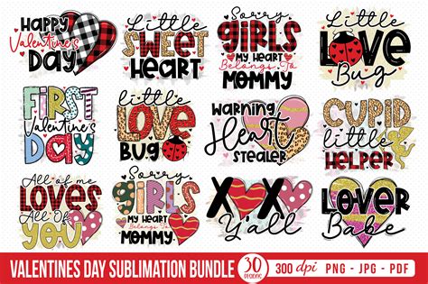 Valentine S Day Sublimation Bundle Graphic By Craftlabsvg Creative