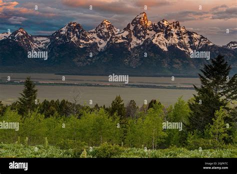 Grand Teton National Park As Seen From Bridger Teton National Forest