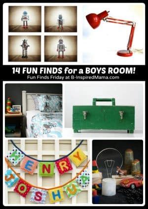 14 Fun Finds - Cool Boys Room Ideas!