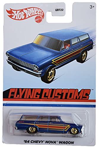 楽天市場ホットウィール マテル ミニカー ホットウイール Hot Wheels Chevy Nova Wagon blue Flying Customsホットウィール マテル