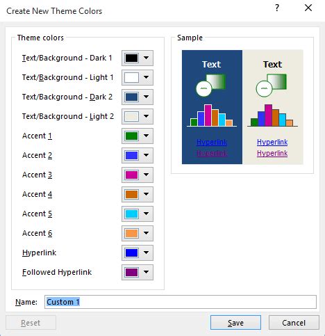 Excel Chart Color Palette 2016 - fasrmatch