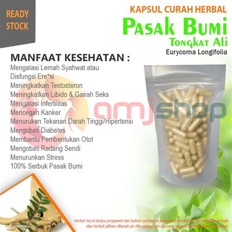 Jual Kapsul Curah Herbal Pasak Bumi Kapsul Herbal Menjaga Stamina Tubuh