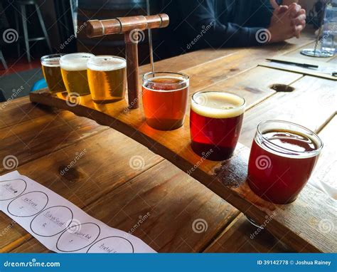 Craft Beer Sampler stock photo. Image of porter, pale - 39142778