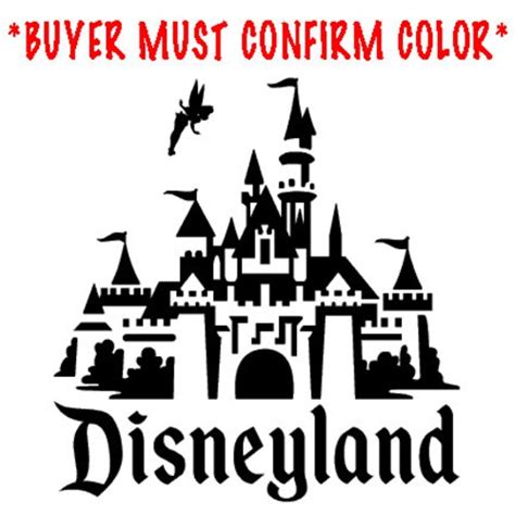 Disney Castle Vinyl Wall Decal Sticker Etsy