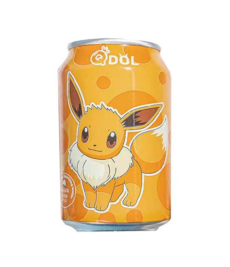 SPARKLING WATER - POKEMON EEVEE - PEACH (330 ML) - QDOL