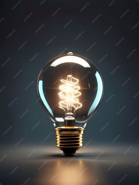 Premium AI Image | vintage bulb realistic retro classic on black