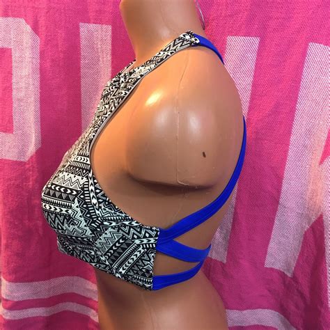 Victorias Secret PINK Strappy High Neck Bikini Top Medium NEW EBay