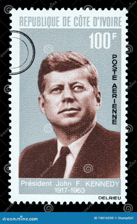 John F Kennedy Postage Stamp Imagen De Archivo Editorial Imagen De