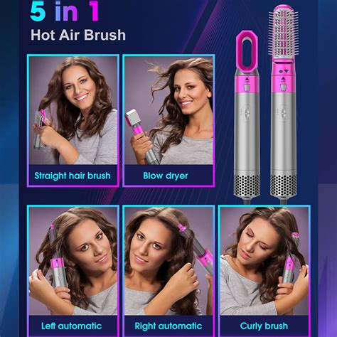 Professional In Hair Dryer Hot Comb Set Wet Dry Straightening Curling Blow Drying Of Hot