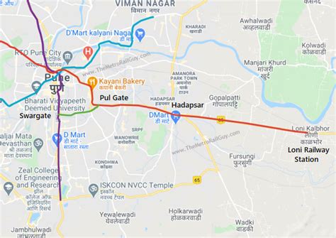 Pune Railway Line Map