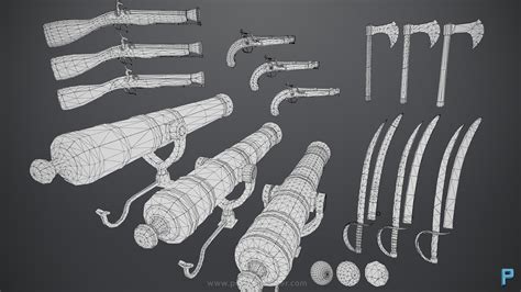 Pirate Weapons in Props - UE Marketplace