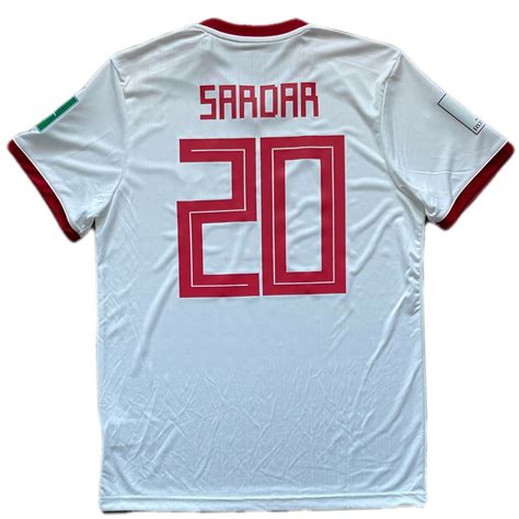 2018 IRAN Home Jersey 20 Sardar Azmoun ADIDAS World Cup Asian Cup