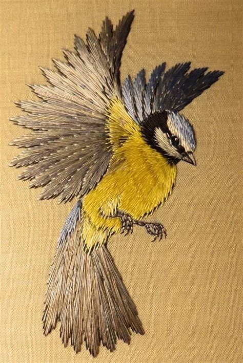 Pin By SajdaAroj On Emblishment Embroidery Paint Birds Embroidery