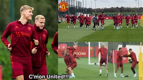 Video Man United Training Today Casemiro Malacia Hojlund