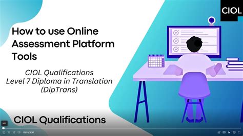 How To Use Online Assessment Platform Tools Diptrans Video Youtube