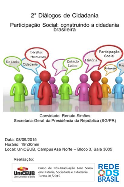 Como Os Cidadãos Participam Da Vida Social - 2° Diálogos de Cidadania - Participação Social: construindo a cidadania ...