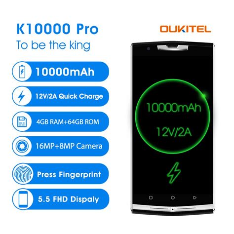 Original Oukitel K Pro G Mobile Phone Gb Gb Mah V