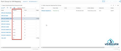 VROPs Dashboard Display Port Group With VLAN ID And Map To Virtual