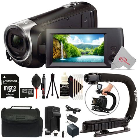 Teds SONY HDR CX405 HD Handycam Camcorder Top Accessory Bundle