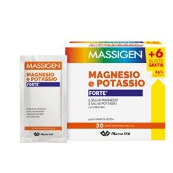 Massigen Integratore Di Magnesio E Potassio Forte 24 Bustine 6 Gratis