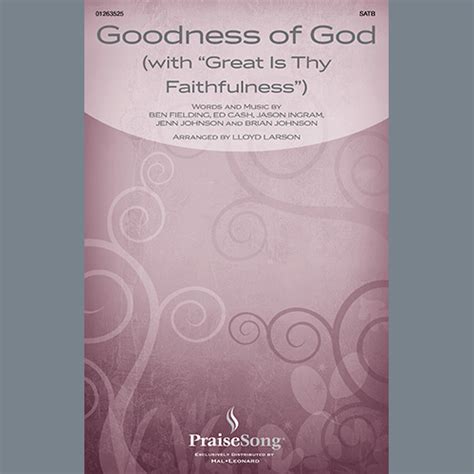 Bethel Music And Jenn Johnson Goodness Of God Sheet Music For Satb Choir Download Pdf 1391308