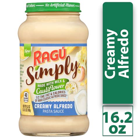 Ragu Simply Creamy Alfredo With Cauliflower Sauce Oz Walmart