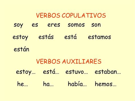 Que Son Los Verbos Copulativos Y Ejemplos Opciones De Ejemplo