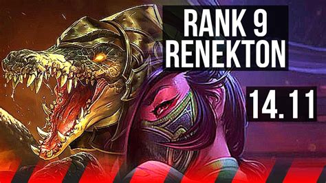 Renekton Vs Akali Top Rank 9 Renekton 9 2 4 Dominating Br