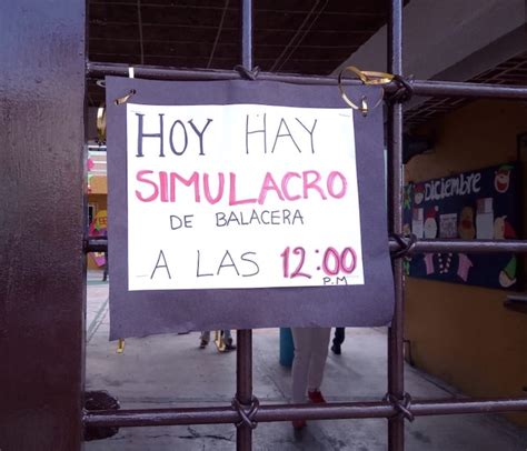 Simulacros Contra Balaceras En Las Escuelas Estamosaqu Mx