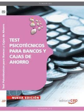 Libro Test Psicotécnicos para Bancos y Cajas de Ahorro Colección 49