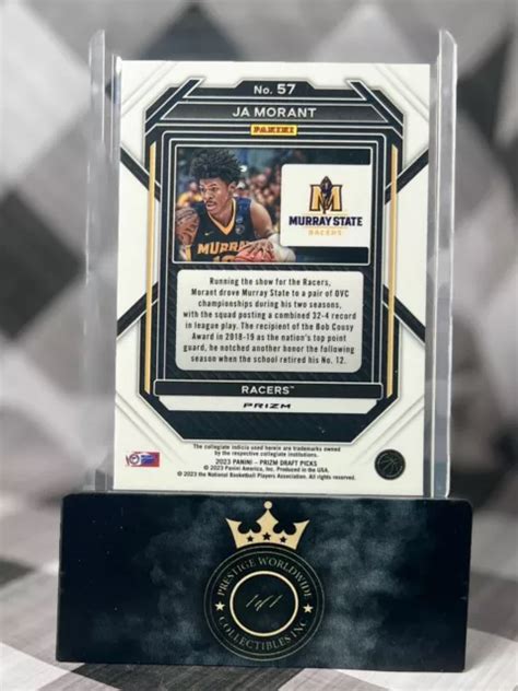 Ja Morant Prizm Draft Picks Green Prizm Memphis Grizzlies