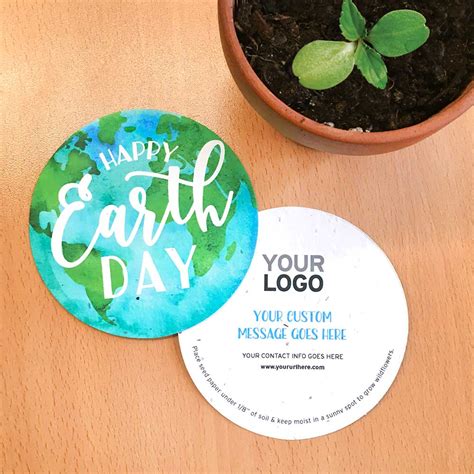 Plantable Earth Day Promotions Botanical Paperwork