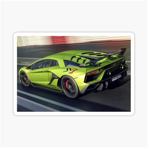 "Lamborghini Aventador SVJ" Sticker for Sale by SimoCars | Redbubble