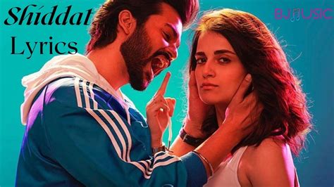 Shiddat Title Track Official Lyrics Shiddat Movie Manan Bhardwaj