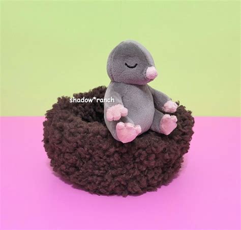 Jellycat HIBERNATING MOLE Soft Sweet Nesting Plush Lovey NWT