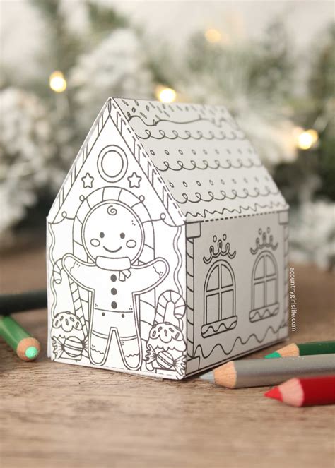 Christmas Printable Gingerbread House - FREE Printable A-Z