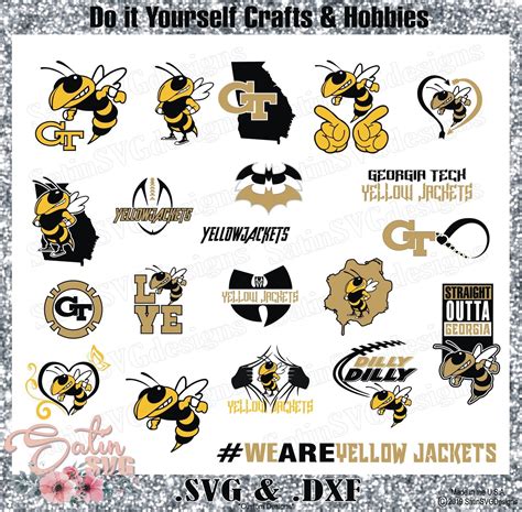 Georgia Tech Yellow Jackets SET College Design SVG Files, Cricut ...