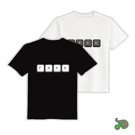 FUCK 鍵盤 按鍵 衣服 T恤 白T 黑T 童裝 中性 大尺碼 文創 純棉 潮T 吸濕排汗衣 涼感衣 抗UV 機能衣 蝦皮購物
