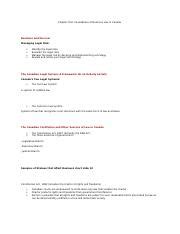 Document12 Docx Chapter One Foundations Of Business Law In Canada