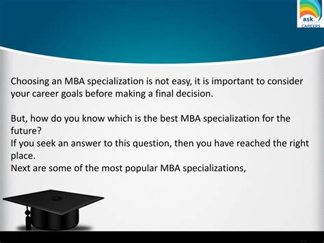 Ppt What Are The Most In Demand Mba Specializations Powerpoint