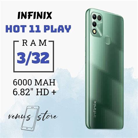 Jual Infinix Hot 11 Play 3 32GB Helio G35 6 82 HD IPS Premium Display 13MP Dual Camera
