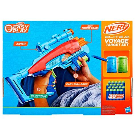 Lan Ador De Dardos Nerf Elite Jr Voyage Target Set Hasbro