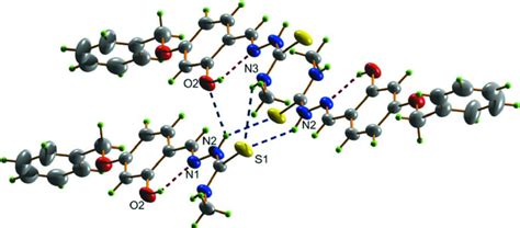 Hydrogen Bond Interactions In The Title Compound Download Scientific Diagram