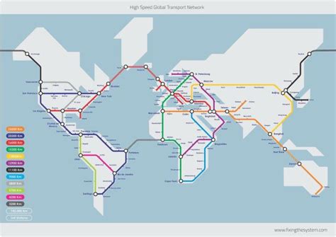 high speed global transport network maps   web