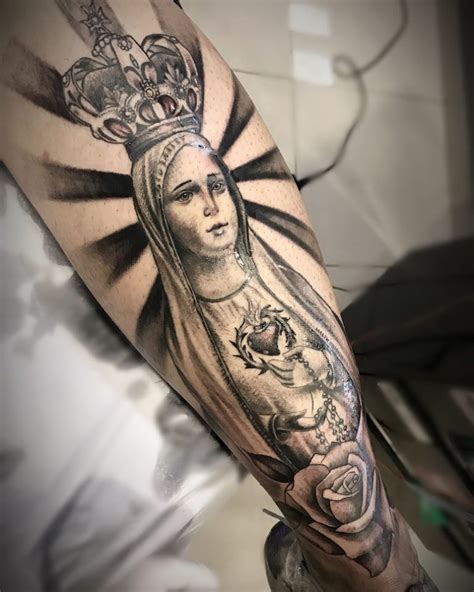 65 fotos de tatuagem de Nossa Senhora que vão te inspirar Arm Tattoos