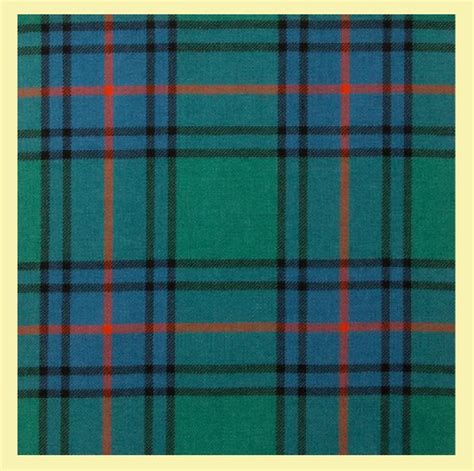 Shaw Green Modern Lightweight Reiver 10oz Tartan Wool Fabric For Everything Genealogy