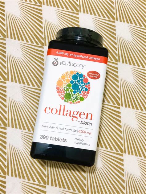Youtheory Collagen 390 tablets, Health & Nutrition, Health Supplements ...