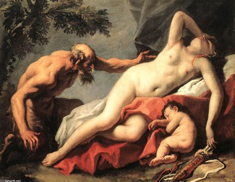 Reproducciones De Pinturas Venus Y Satyr 1718 De Sebastiano Ricci